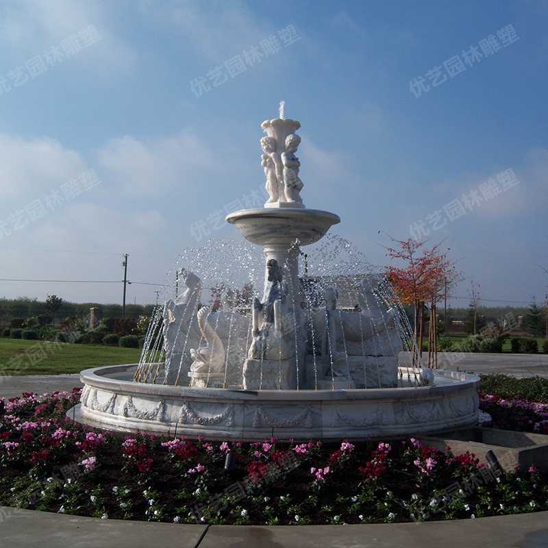 歐式石雕噴泉，石雕景觀噴泉