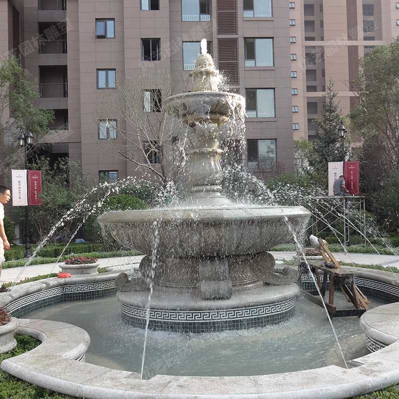 石雕噴泉，花崗巖噴泉，景觀噴泉