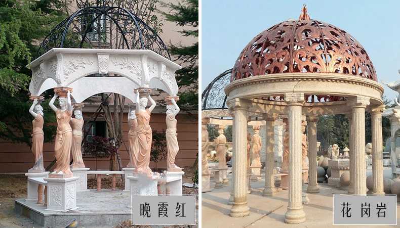 歐式景觀涼亭，大理石涼亭，石雕景觀涼亭