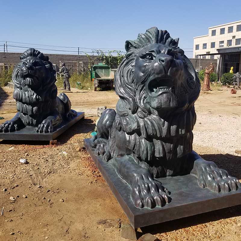 匯豐銅獅子，銅匯豐獅子，銅雕塑廠家，銅獅子廠家